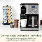 Cuisinart Cafetera de 12 tazas, jarra de vidrio de una sola porción