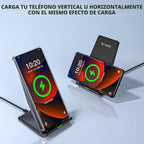 Cargador inalámbrico rápido, soporte de carga inalámbrico de escritorio con adaptador USB PD de 20 W para Samsung Galaxy S25/S24/S23/S22/S21/Note 20, Pixel 8/7 Pro, para iPhone 17 Pro Max/17 Pro/17/16