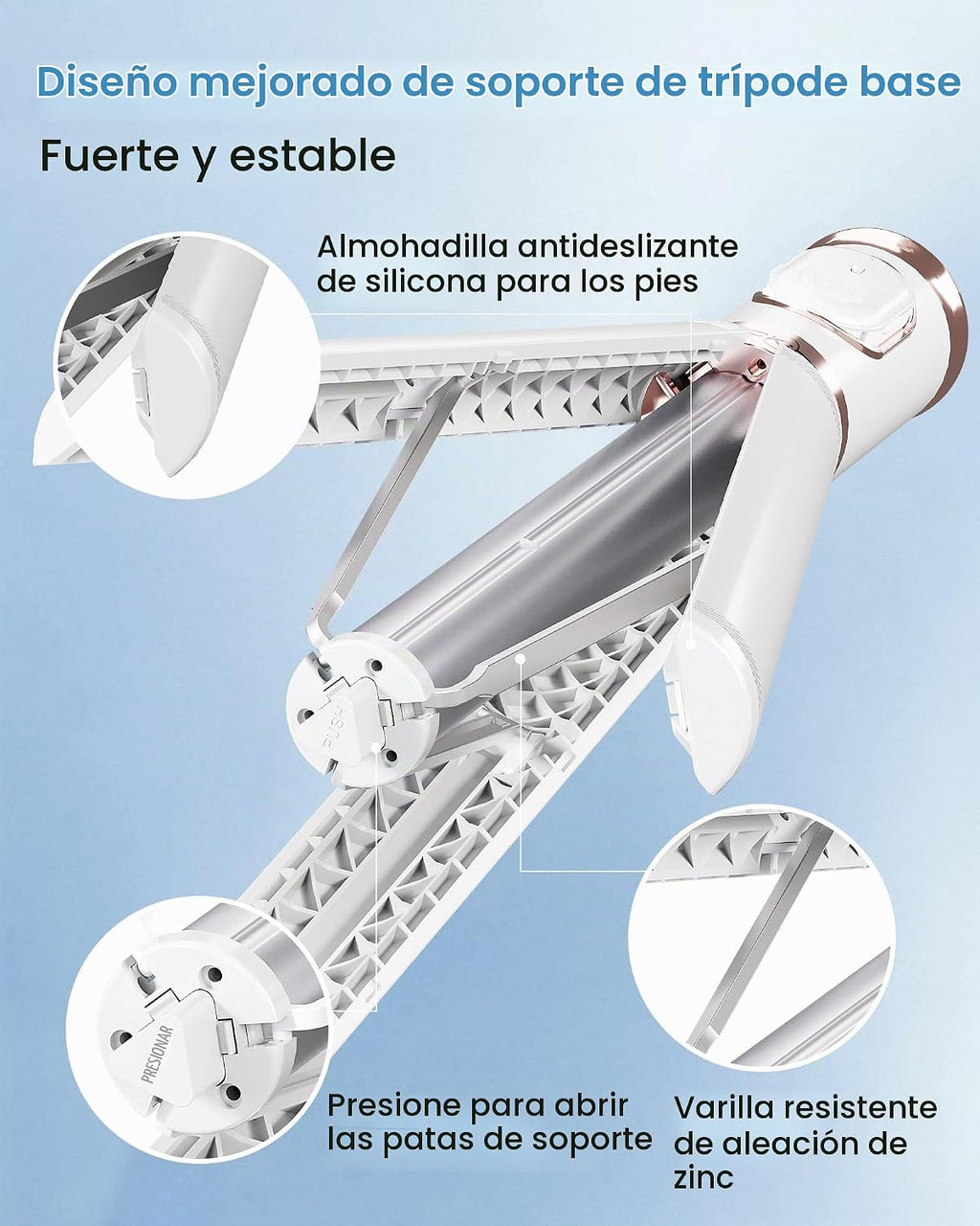 67" trípode palo para selfie con control remoto inalámbrico para iPhone y Android
