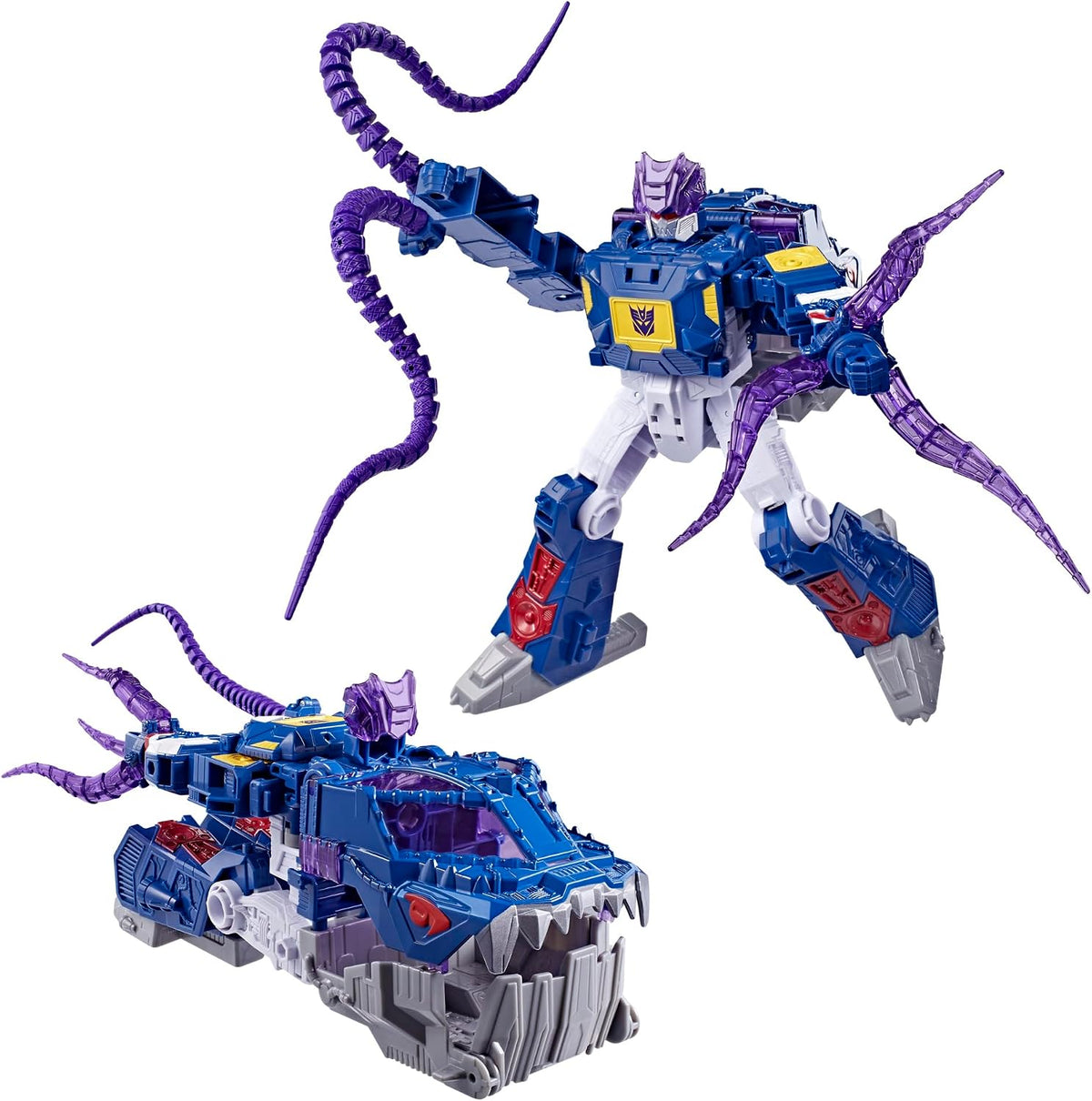 Transformers CYBERWORLD Soundwave Deep Sea Explorer, Energon Surge | Figura de acción de 9 pulgadas con cambio rápido al modo submarino | Juguetes robot para niños mayores de 6 años