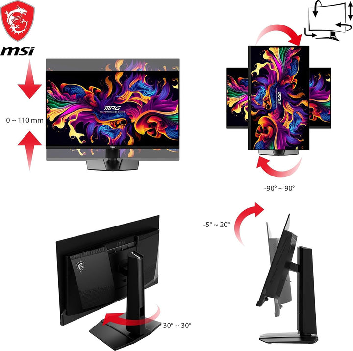 MSI MAG 271QPX QD-OLED, Monitor de juegos OLED 27 pulgadas, 2560 x...
