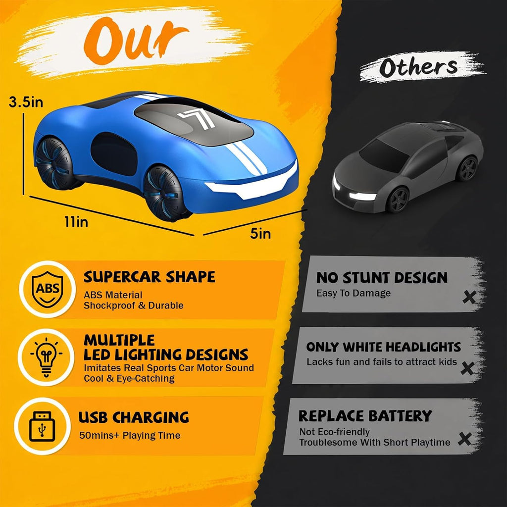 Gesture Control RC Stunt Car, Remote Control Car para Boys 4-12