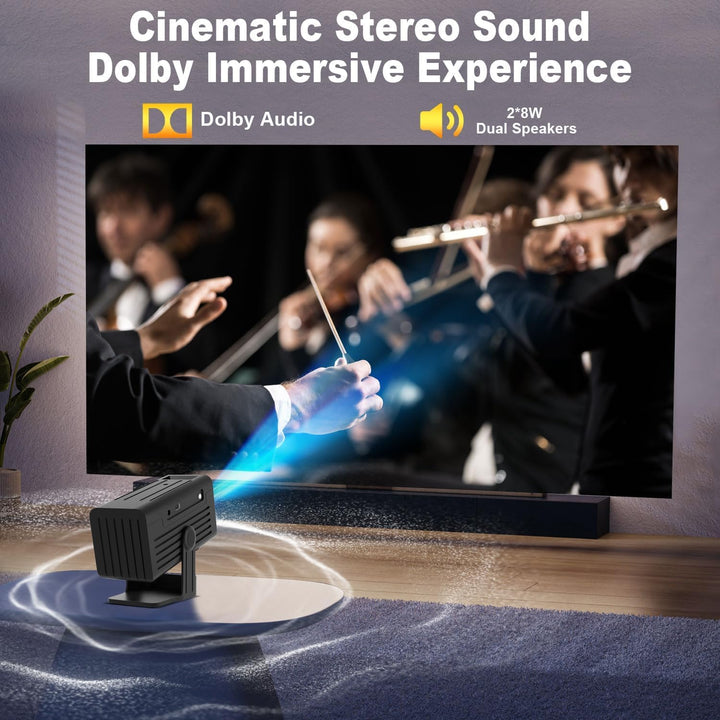 [Proyector Inteligente con Aplicaciones] Mini Proyector Compatible...