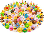 XY-WQ Paquete de 150 patos de goma para patitos Jeeps, surtido de juguetes