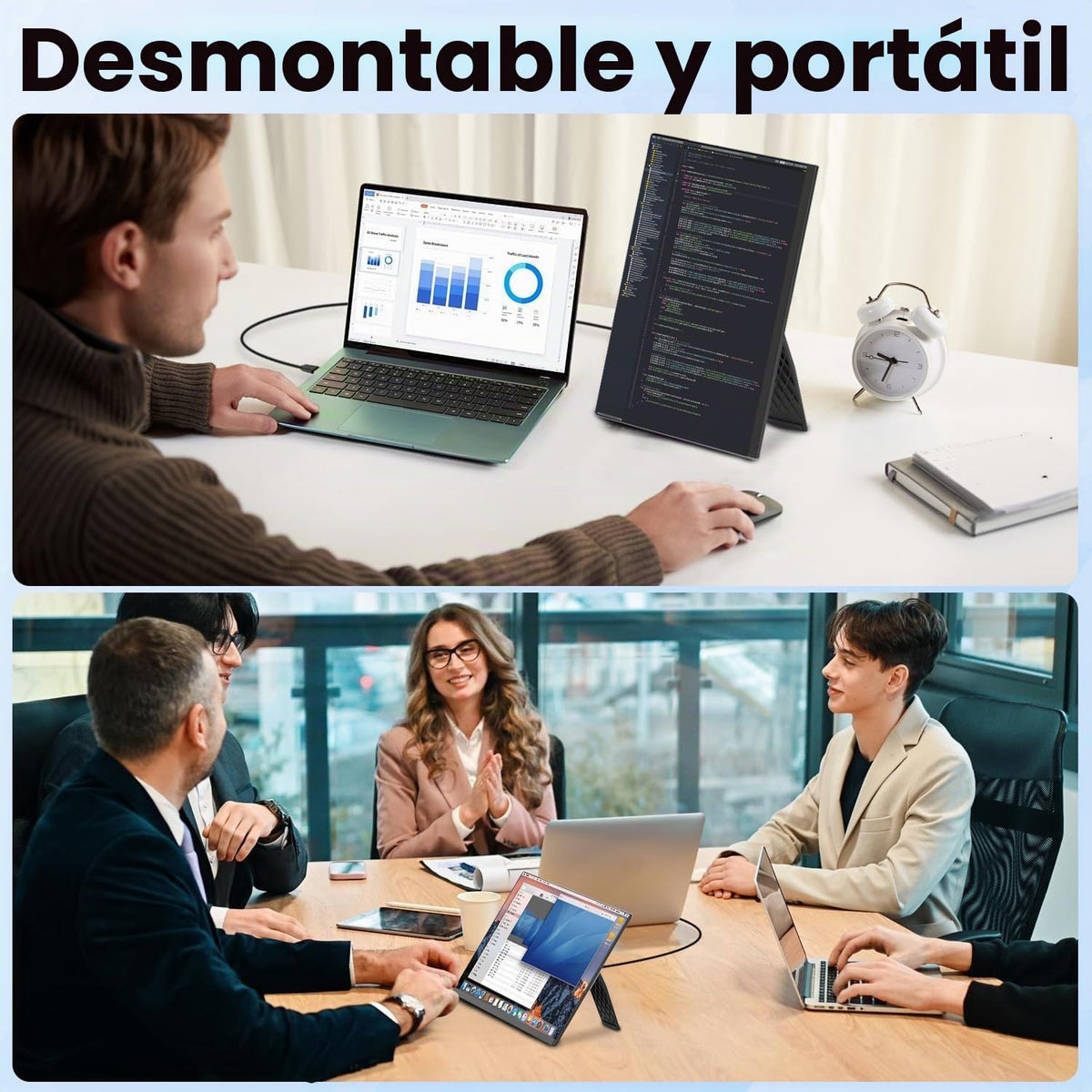 KEFEYA Extensor de pantalla para laptop, monitor portátil IPS FHD 1...