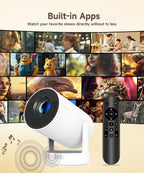 【Enfoque eléctrico】Mini proyector Magcubic compatible con 4K, proye...