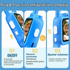 Walkie Talkies de video para niños, paquete de 2 walkie talkies recargables con pantalla a color HD, video en tiempo real, juguetes de campamento al aire libre y regalos de cumpleaños para