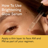 Acure Brightening Glow Serum - Suero facial antienvejecimiento, bri...