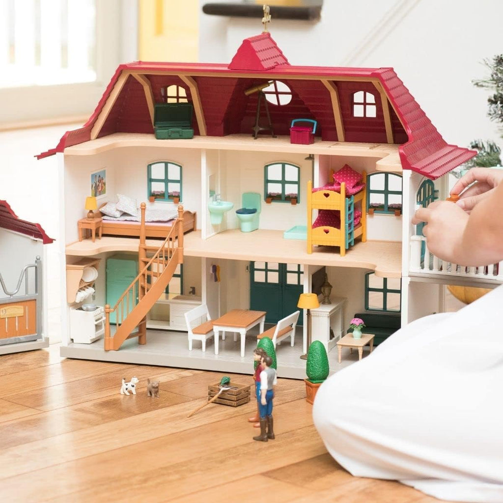 Schleich Horse Club - 192 piezas de casa de campo junto al lago y establo |