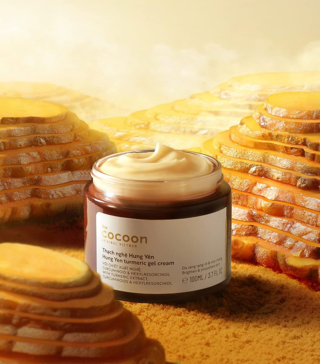 Cocoon Hung Yen - Crema de gel de cúrcuma con niacinamida + cúrcuma...