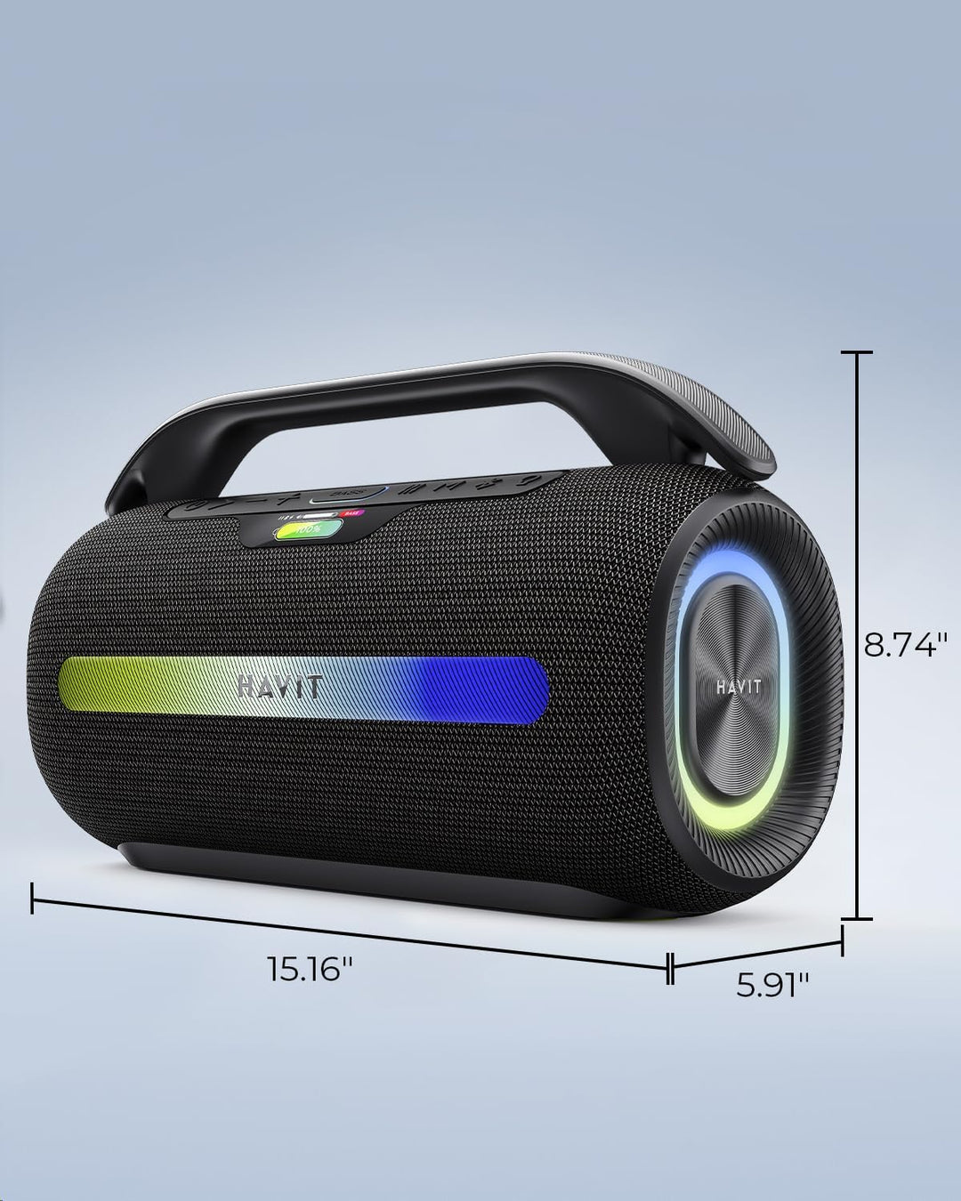 havit Altavoz Bluetooth para exteriores, altavoces de pico de 120 W...