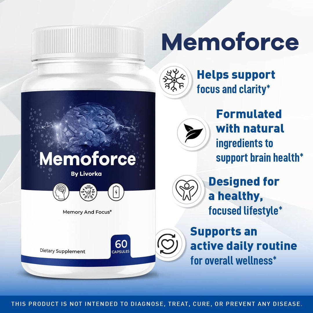 Memoforce - Suplemento cerebral Memoforce - Píldoras oficiales de f...