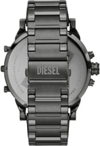 Diesel Mr. Daddy 2.0 - Reloj de hombre con cronógrafo de tamaño extra grande y correa de acero inoxidable, silicona o cuero