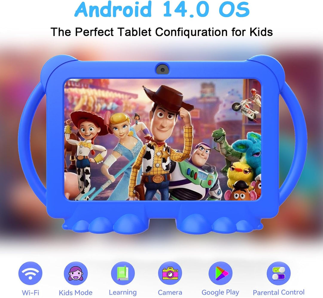HOTTABLET Tableta para niños de 7 pulgadas, Android 12, 4 GB de RAM...