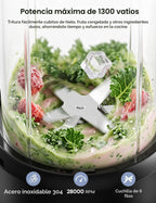 Ganiza Smoothie Blender Max 1300W, Licuadora de Cocina Personal y Mezclador Combo