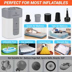ETENWOLF Bomba de aire para inflables con batería de 10400 mAh y luz camping