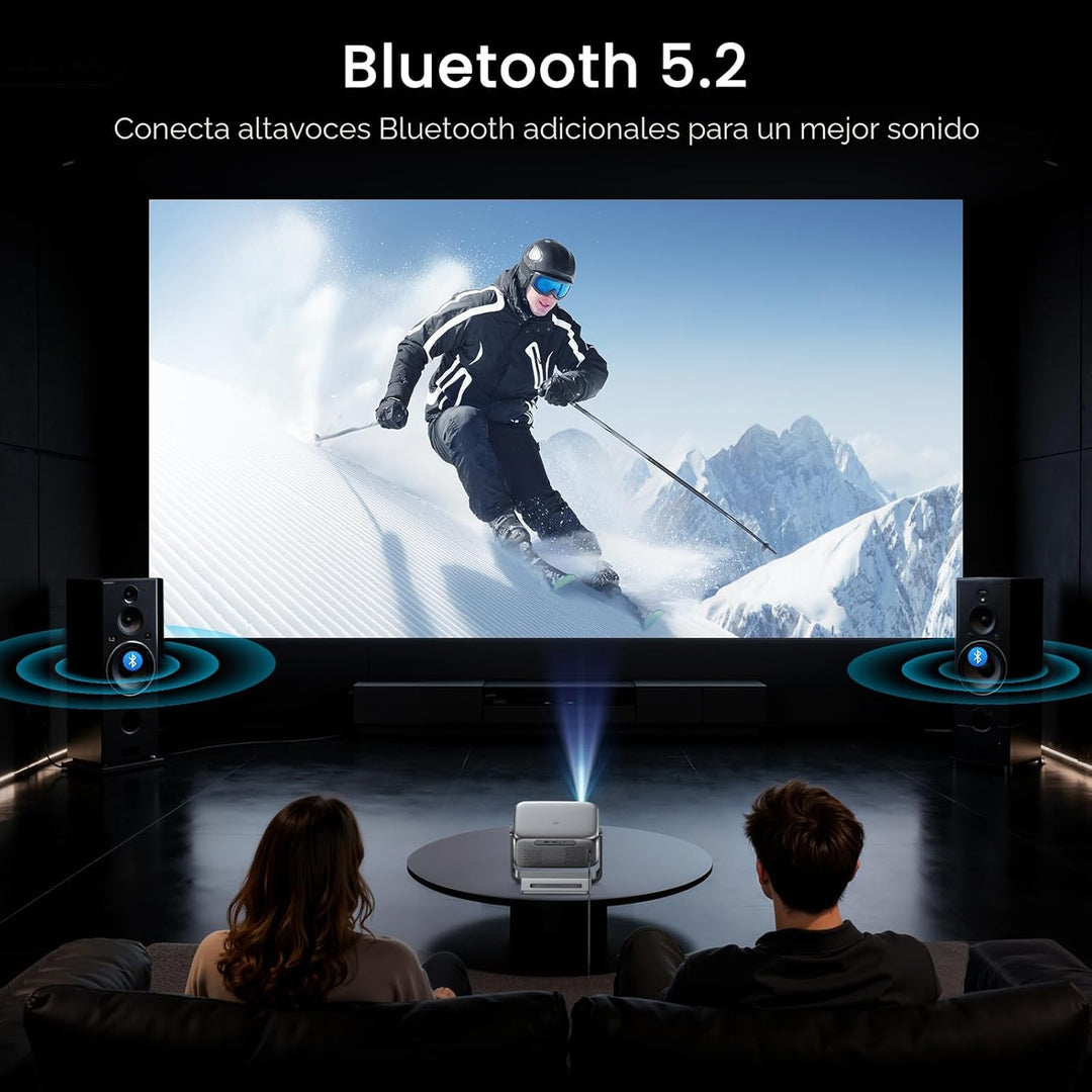 Proyector para exteriores de Google TV con licencia oficial ANSI 20...