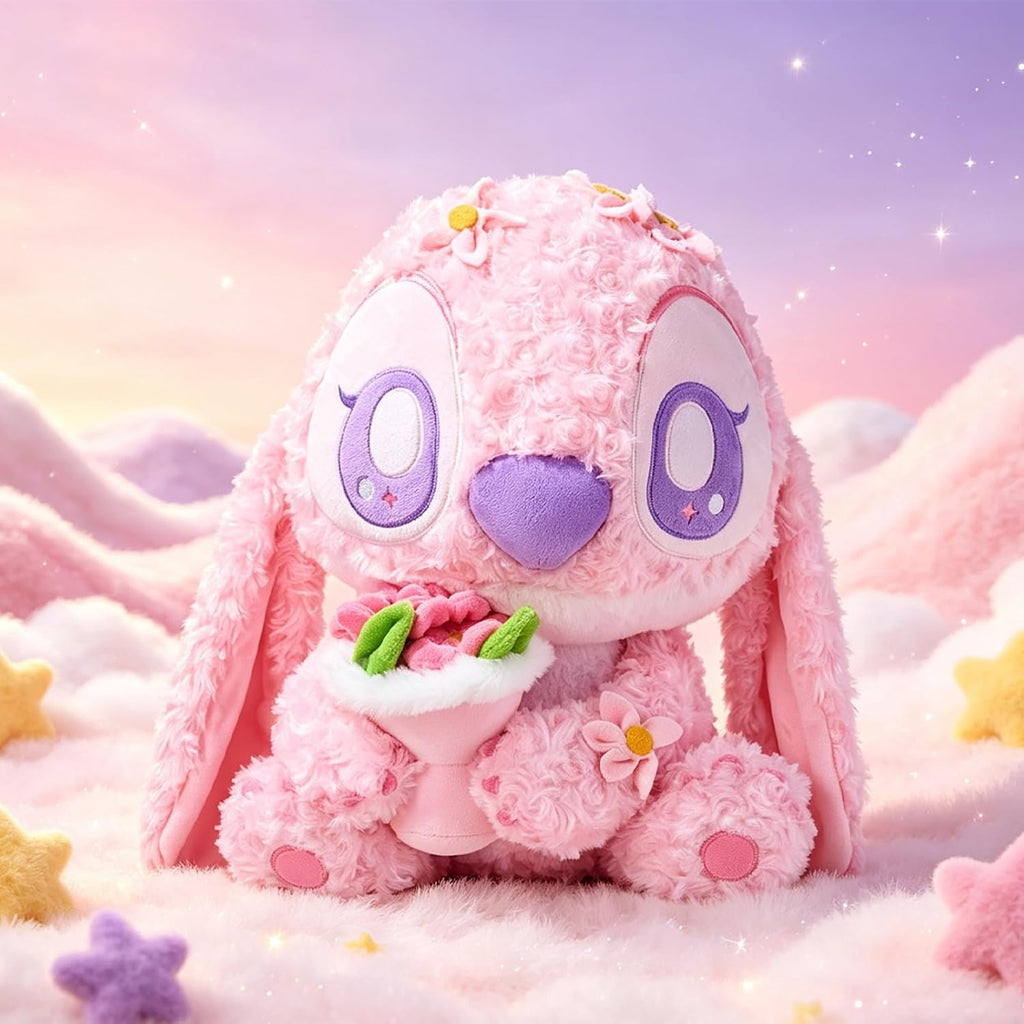 MINISO Disney Angel Stitch - Peluche de 15 pulgadas, juguete de Lilo