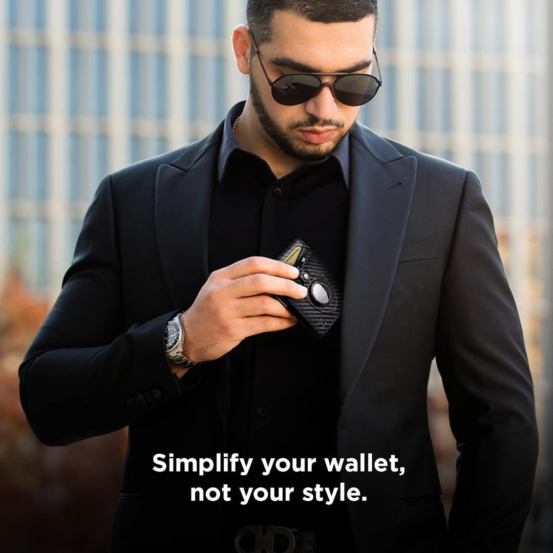 SERMAN BRANDS Money Clip Wallet - Mens Wallets slim Front Pocket RF...