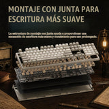 RK ROYAL KLUDGE R104 Teclado mecánico con cable de tamaño completo,...