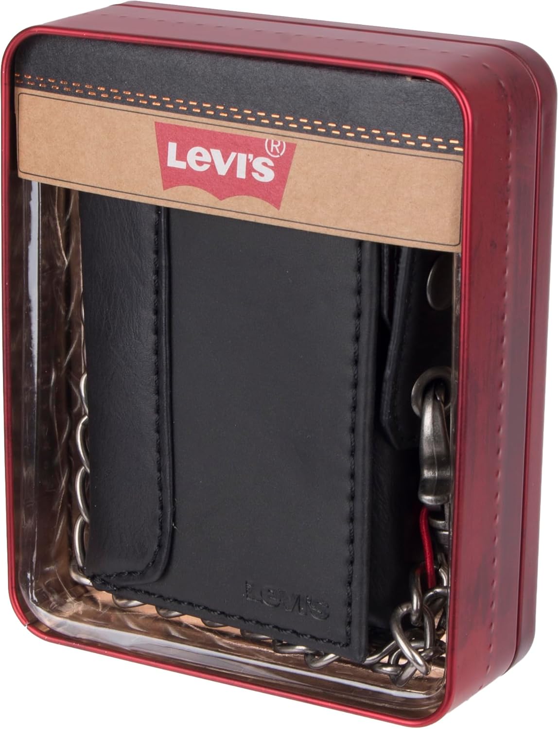 Levi's Billetera triple RFID para hombre, elegante y delgada, i...