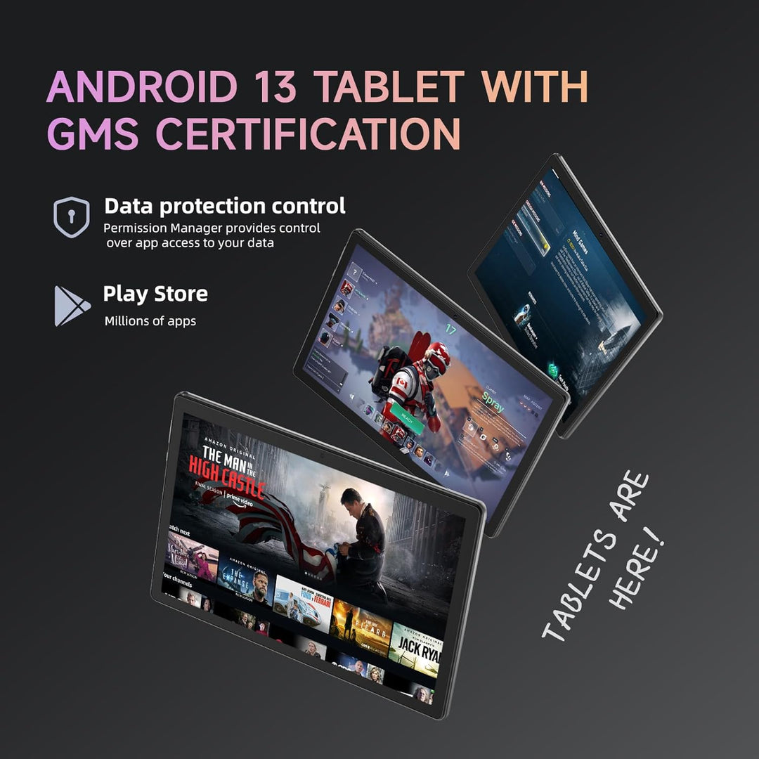 HNVHNV Tablet de 10 pulgadas Android 13, 6 GB RAM 64 GB ROM, proces...