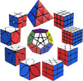 STEAM Life Juego de 10 cubos de velocidad, variedad de formas y niveles de dificultad, incluye pirámide de 2 x 2, 3 x 3, 4 x 4, espejo, megaminx y más, cubos de rompecabezas de giro suave y rápido para niños y adultos, a partir de 8 años
