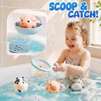 Juguetes de baño sin agujeros para niños pequeños, juguetes flotantes de