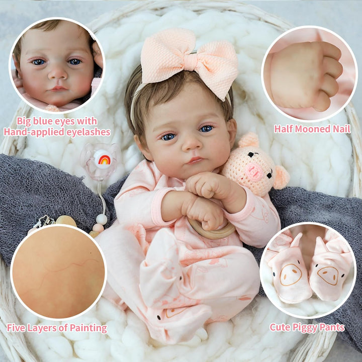 SCOM Muñecas de Bebé Reborn Realistas - Muñecas de Bebé Recién Naci...