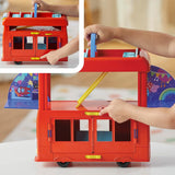 Peppa Pig Juego de autobús de fiesta 2 en 1 con 3 figuras