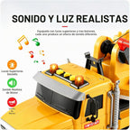 Juguete grande amarillo del camión de la grúa de 14", juguete del