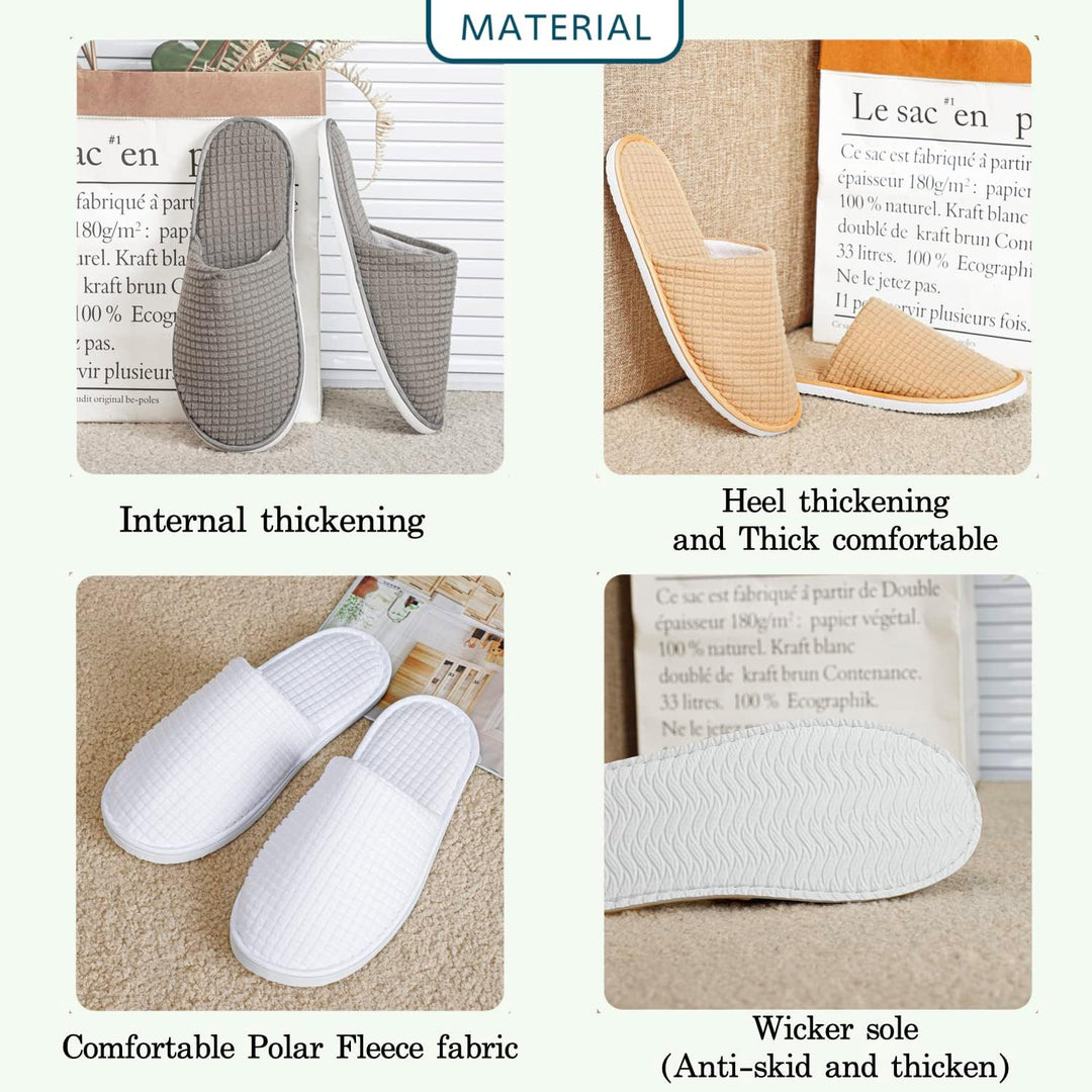 OSTADARRA 6-10 pares de zapatillas de spa, zapatillas desechables a...
