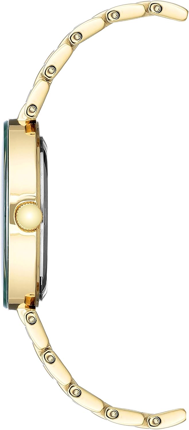Anne Klein Reloj de pulsera con esfera de diamante genuino para mujer