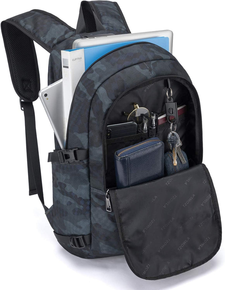 Tzowla, mochila para computadora portátil de negocios resistente al...