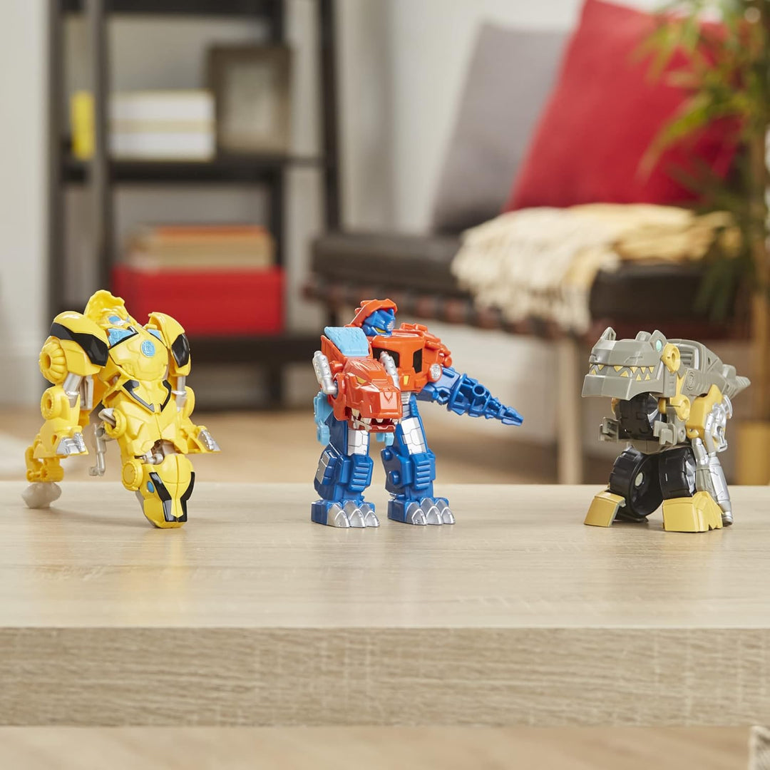 Transformers Playskool Primal Team-Up - Paquete de 3 con figuras de...