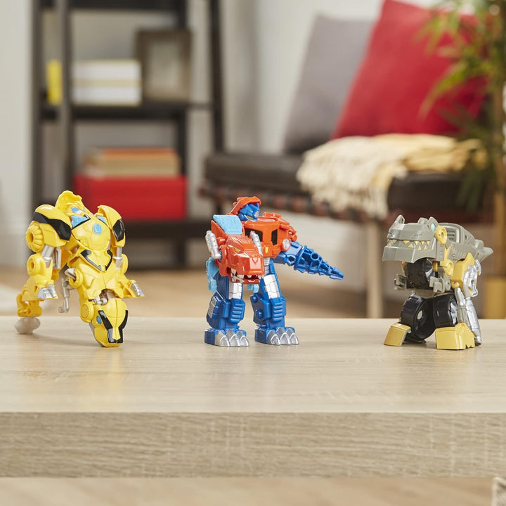 Transformers Playskool Primal Team-Up - Paquete de 3 con figuras de...