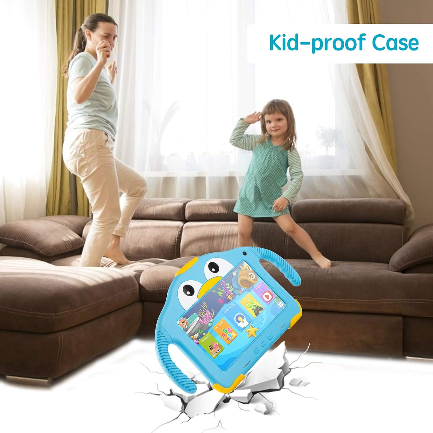 Tablet para niños pequeños Tablet Android para niños con WiFi doble...