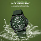 NAVIFORCE Reloj impermeable para hombres y mujeres, reloj de pulsera analógico con fecha automática, militar, deportivo, unisex, correa de silicona