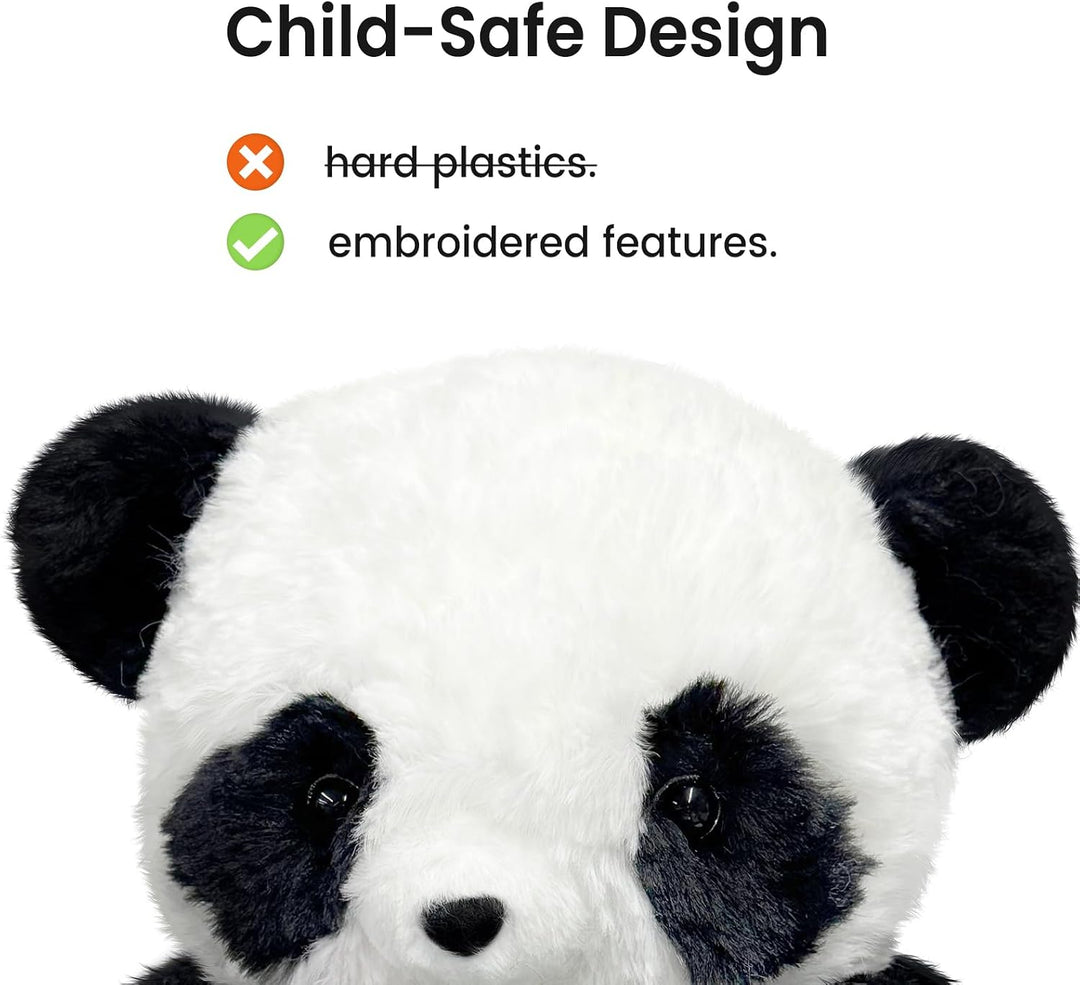 Haivivi Peluche de panda de peluche, peluche ultrasuave con cuerpo...