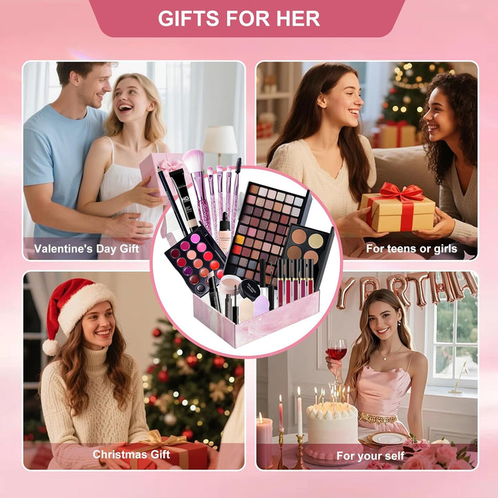 Kit completo de maquillaje para niñas, adolescentes, mujeres, kit d...