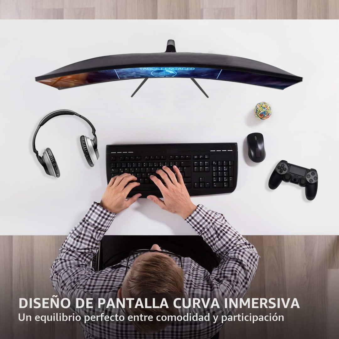 ViewSonic VX3218-PC-MHD Monitor curvo para juegos de 32 pulgadas 10...