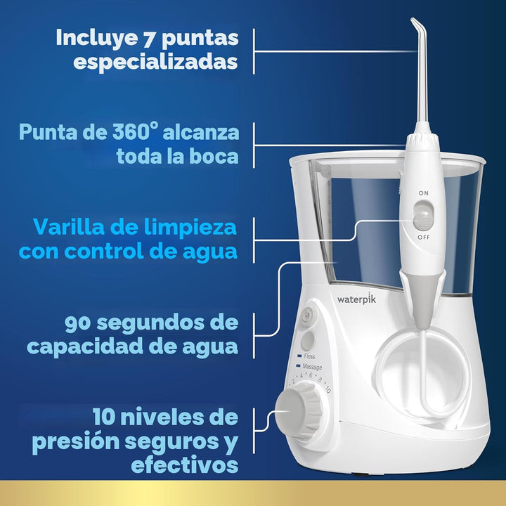 Waterpik Aquarius - Hilo dental de agua para limpieza de dientes, e...