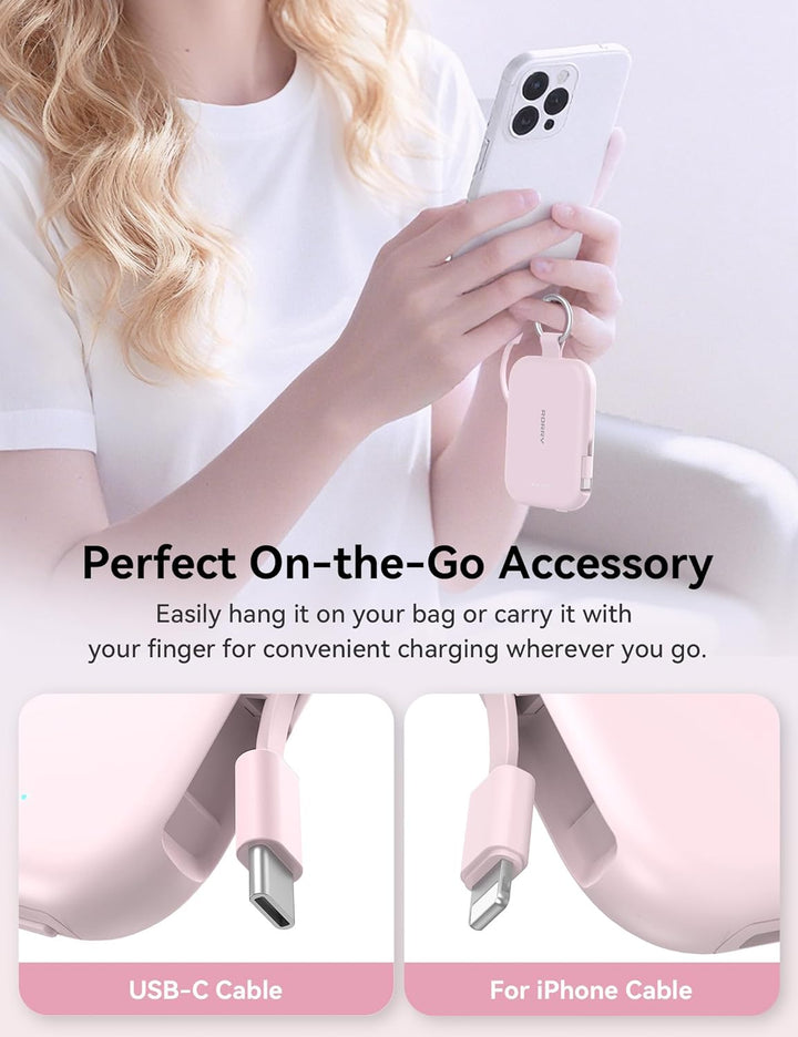 RORRY Cargador portátil, batería externa portátil de 5000mAh con ca...