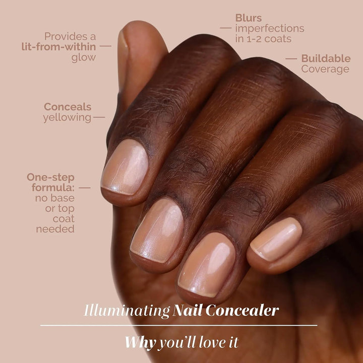 LONDONTOWN Corrector de uñas iluminador: esmalte de uñas brillante...
