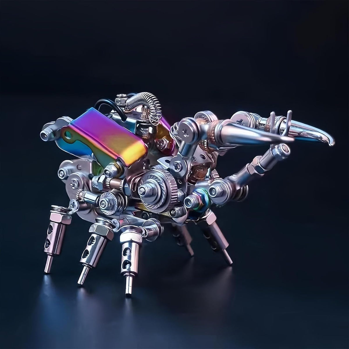 Adult 3D metal Puzzle, Punk Beetle metal Model Set, 3D Puzzle Mechanical Insect Building Blocks, Fun DIY Assembly, high-end Men's Gifts.