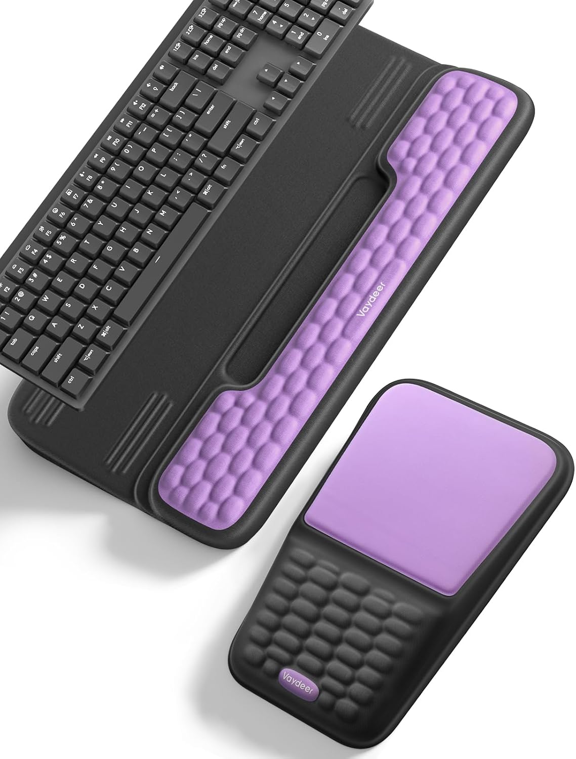 Vaydeer Juego de soporte para teclado y alfombrilla para mouse con