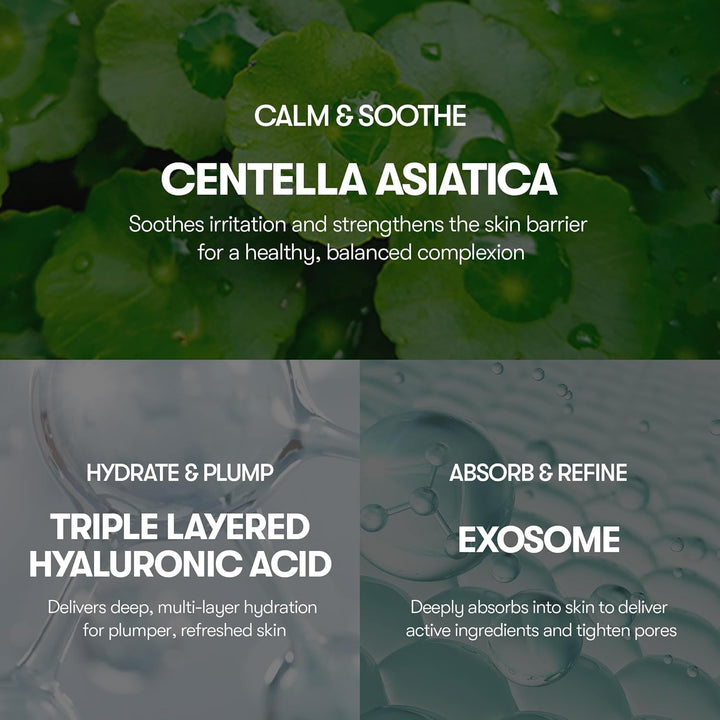 VT COSMETICS Cica-Exosome - Máscara de humedad de 20 hojas, centell...
