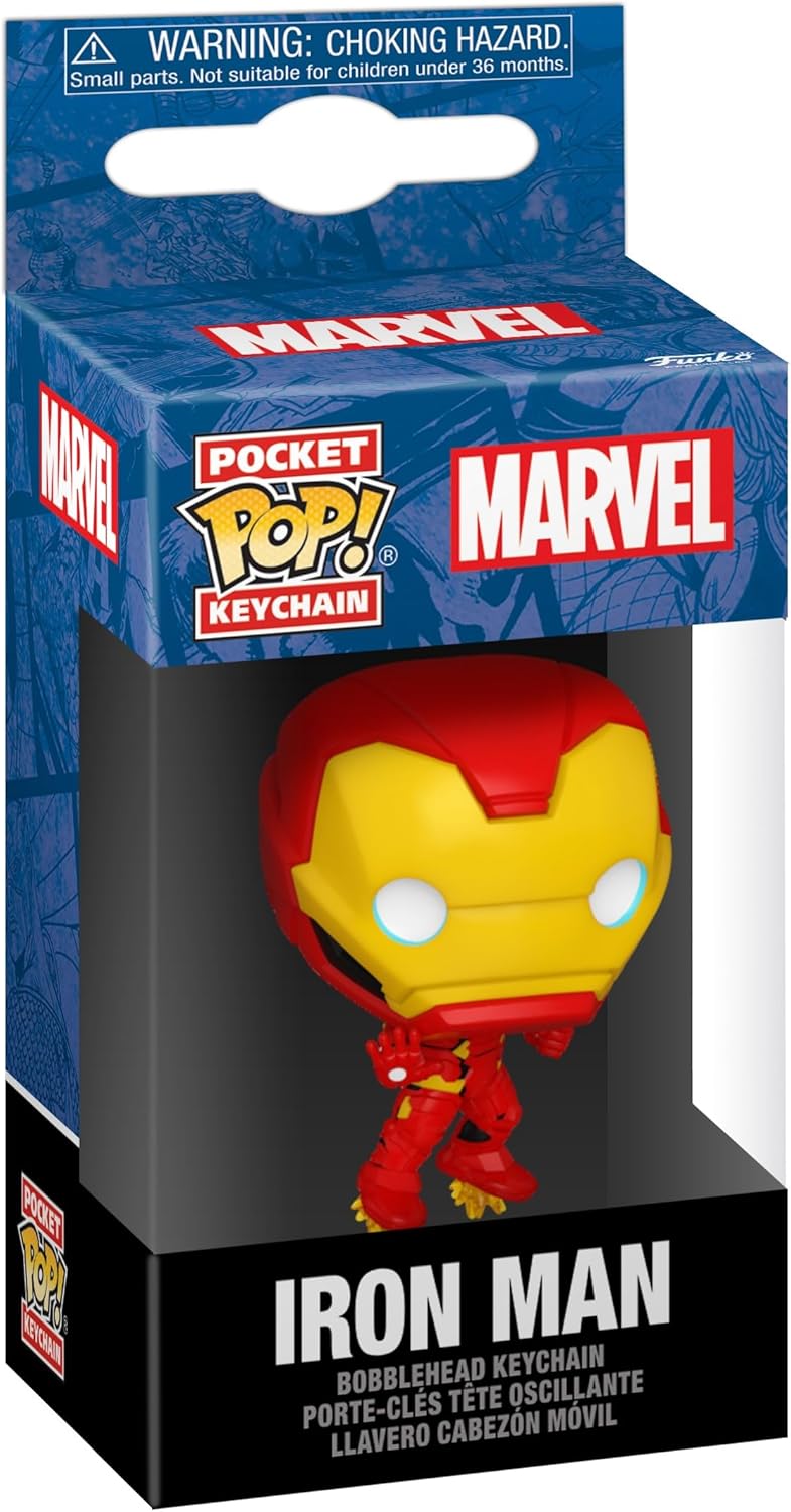 Funko Pop! - Llavero de Marvel - Iron Man - Marvel Comics - Mini fi...