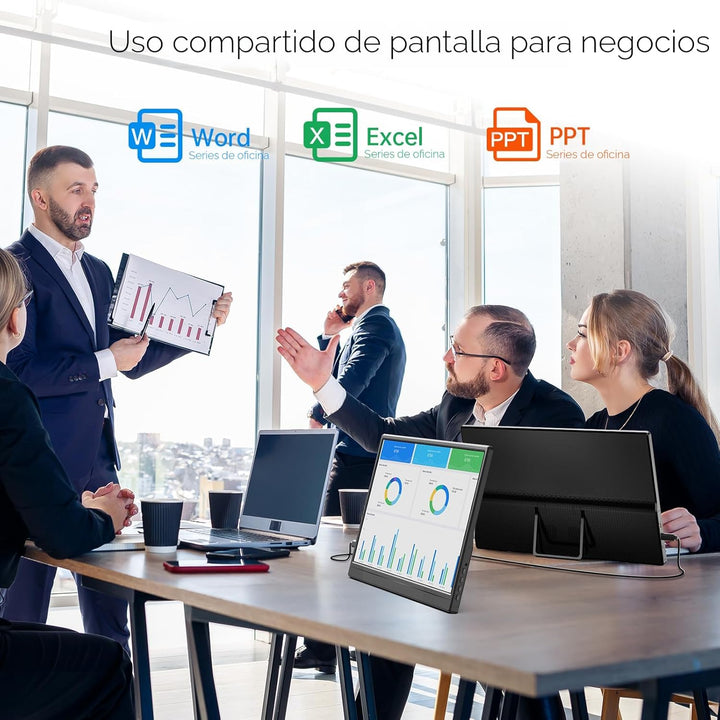 Yxk Monitor portátil de 15.6 pulgadas 1080P USB-C HDMI ultradelgado...
