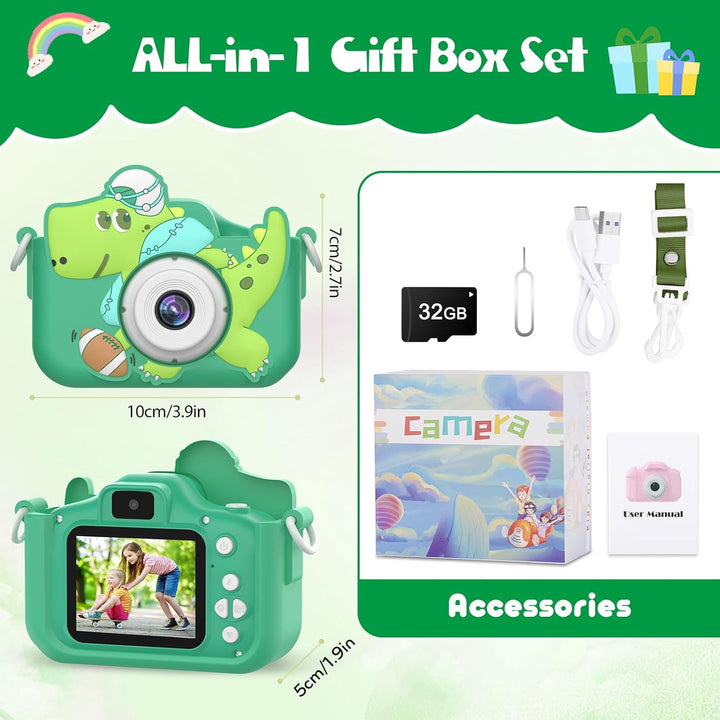 Juguetes de cámara para niños, cámara digital para niños de 3 a 8 a...